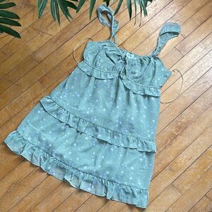 Le Lis Light Green Floral Mini Dress Women’s Size US Small
